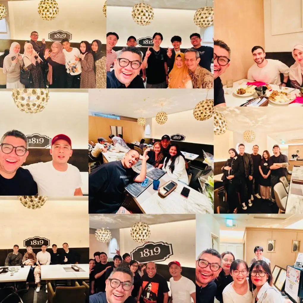 1819 OSAKAの新しいハラール料理を楽しむダイニングシーン